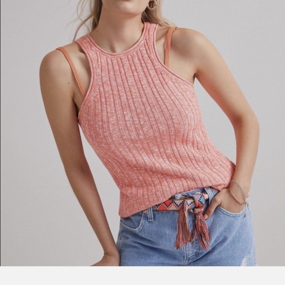 ANTHRO - Ribbed Knit Tank Top - Picture 1 of 5